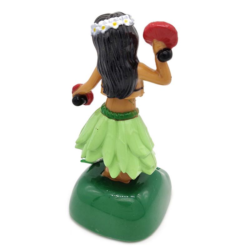 Hawaii Girl Dashboard Hawaii Dancing Girl Car Dashboard Decorations Solar Dancing Figure Toy Hawaiian Shaking Head Dancer