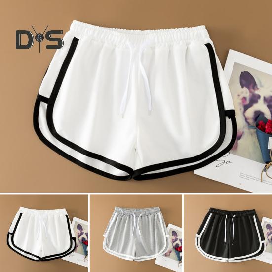 Anti-Pilling-Damenhose mit elastischem Bund, modische Sommershorts mit weitem Bein