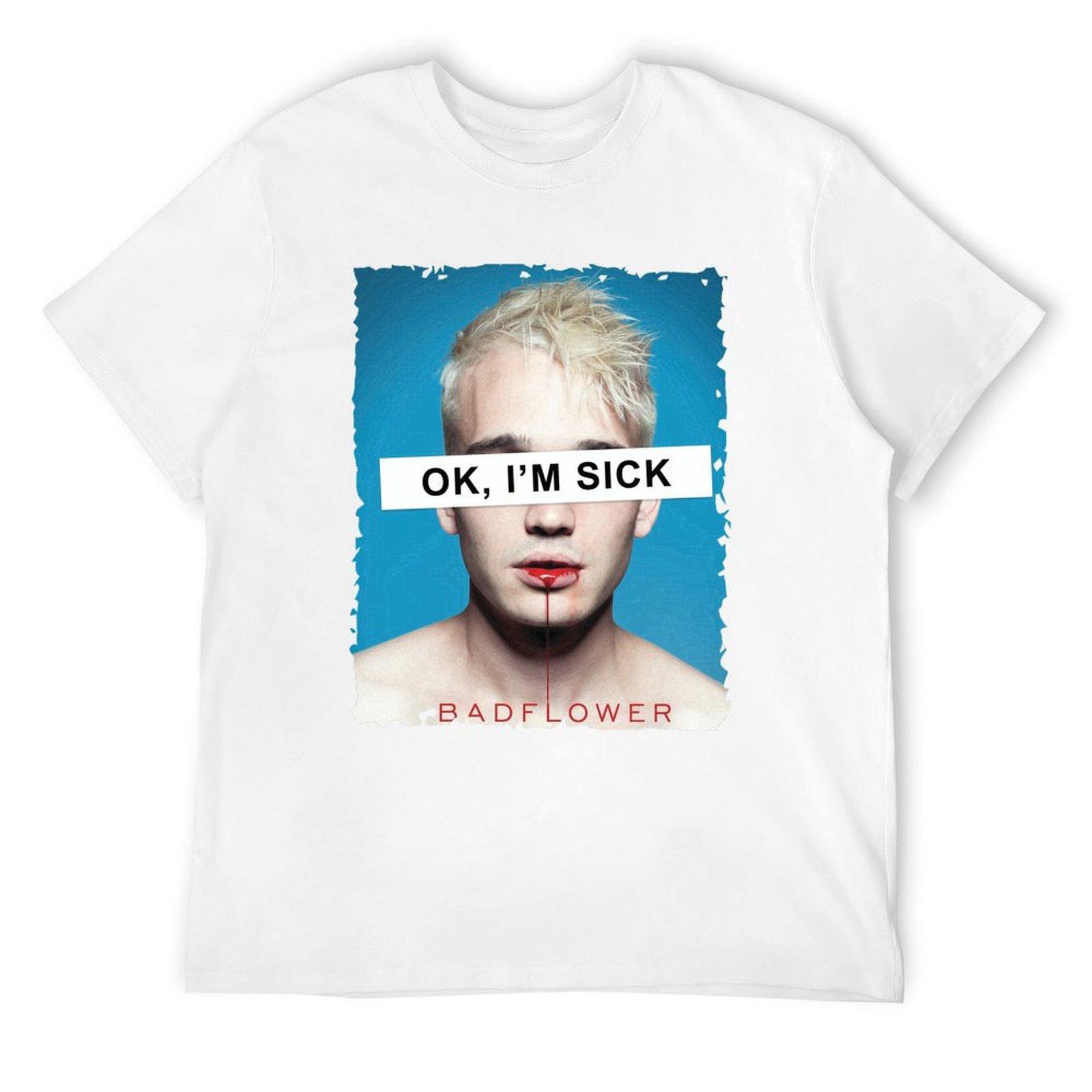 

Badflower OK, I_m Sick Women_s T-Shirt summer clothes anime stuff man clothes sweat shirts, men S