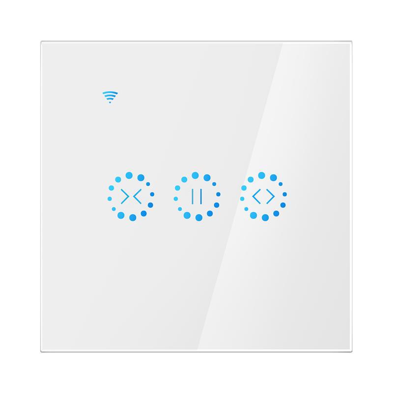 

Smart WiFi Curtain Switch, Touch & Alexa Voice Control, Remote Accessible