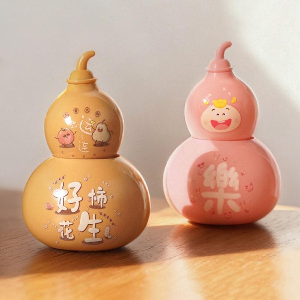 Solar Energy Lucky Gourd Statue Smooth Wealth Gourd Figurine Lucky Gourd Ornaments Fengshui