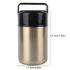 1000ml Stainless Steel Vacuum Thermos Lunch Box Smoldering Mug Insulated Soup Container