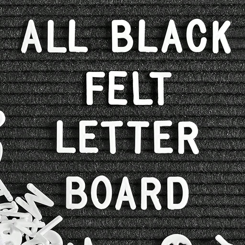 3 Sets/510Pcs Board Letters Characters Letter Set for Changeable Felt Letter Board Letters, Symbols for Sign Message Board White Plastic