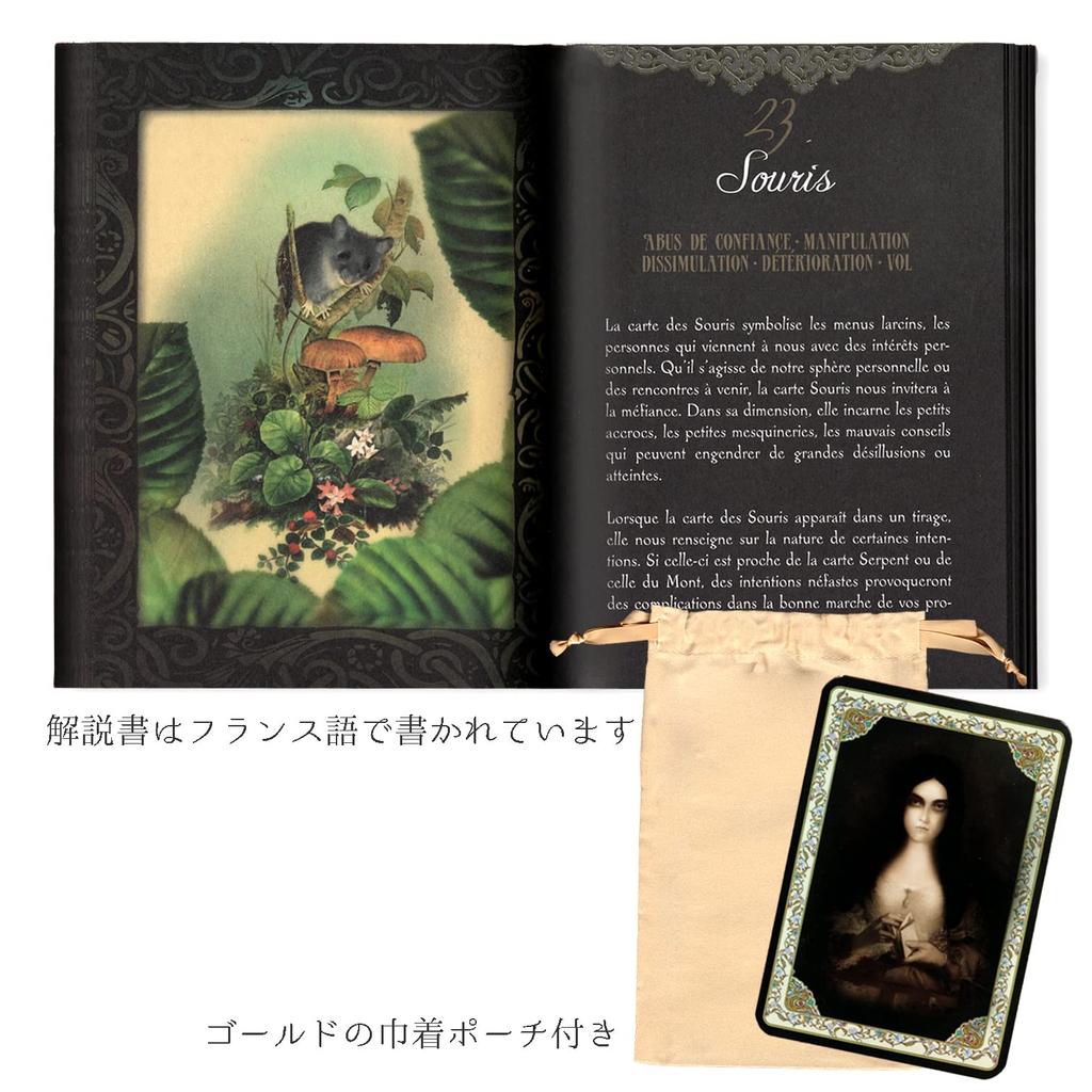 [Authentic] Gabriel Sanchez's Mademoiselle Lenormand Cards [Includes Japanese Paper with Lenormand Card Meanings] Tarot Reading