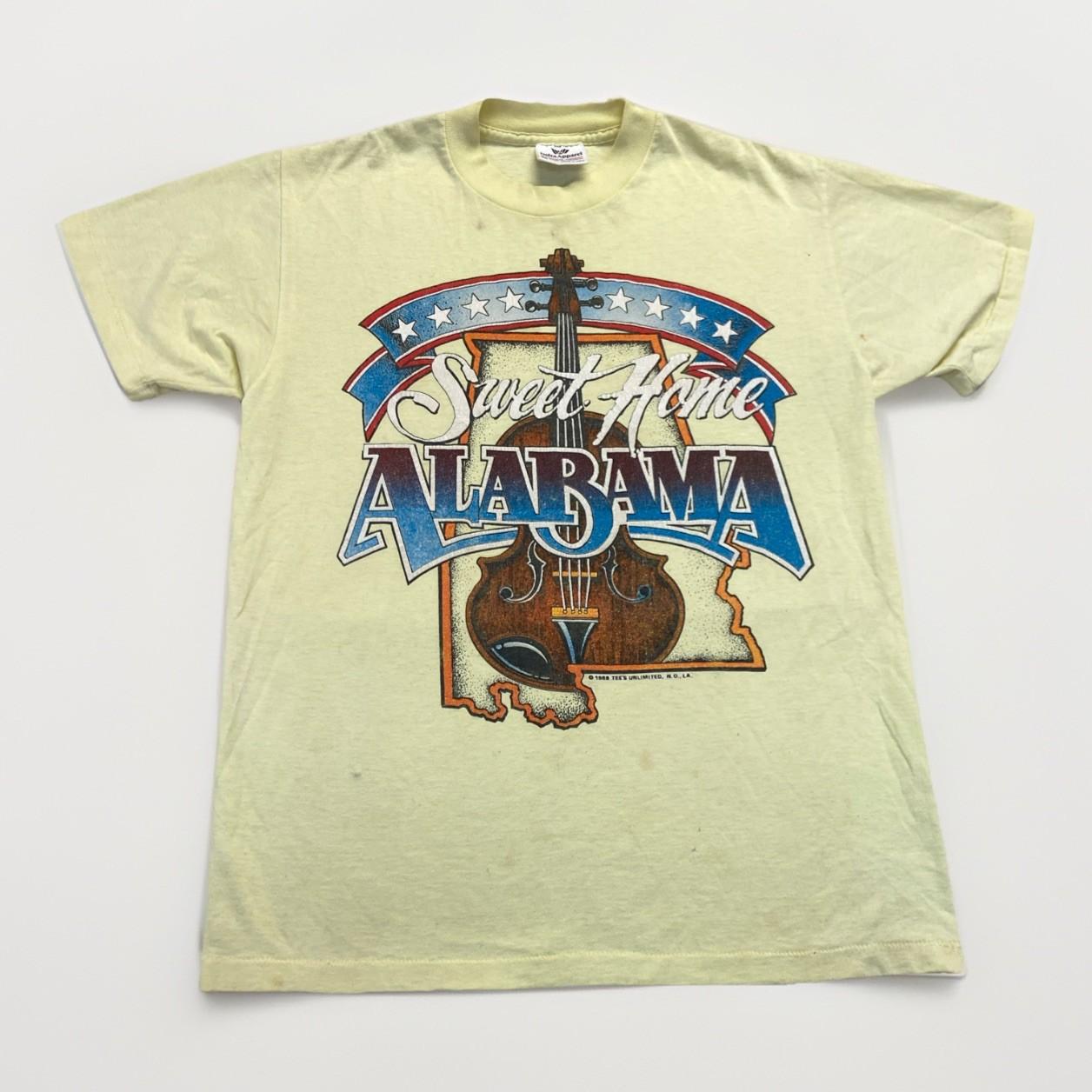 Sweet Home Alabama Shirt Mens M Yellow Vintage 80s 90s Retro USA Retro L