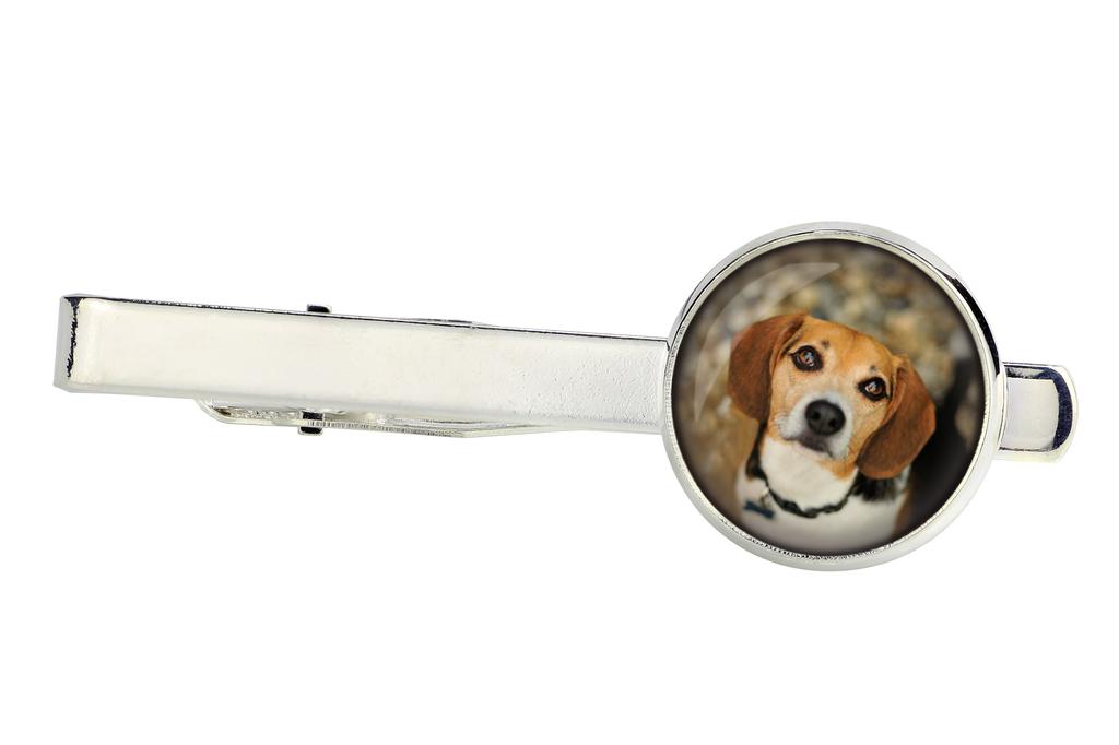 Beagle - cufflinks and tie with your photo, a suit decoration, men's jewelry from the Art-Dog brand.
