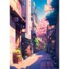 Anime Japanese Street Landscape Poster Prints For Living Room Home Decor Abstract Scenery Canvas Painting Wall Art Aesthetic