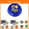 Exciting Colorful Top Battle Set Durable Plastic Spinning Tops With Handle Arena