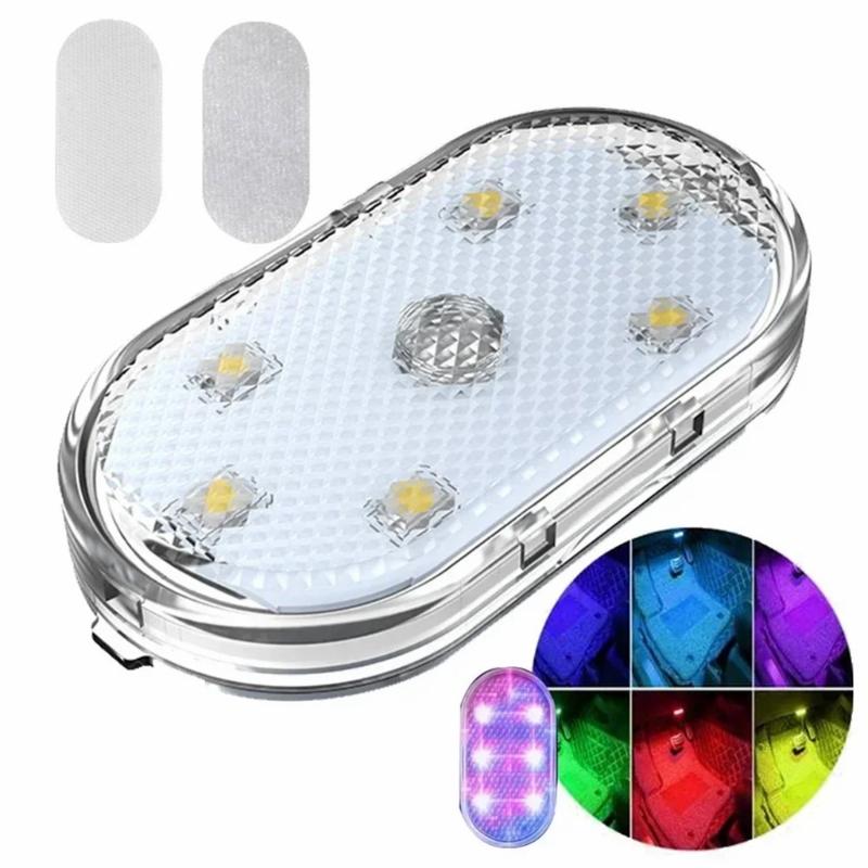 Adjustable Brightness Rechargeable Car Atmosphere LED Light with Touch Operation and Eye Friendly Illumination for Trips
