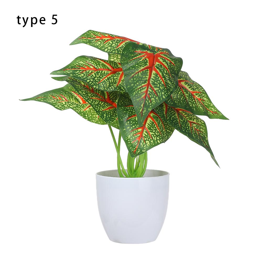 Room Home Decoration Fake Greenery Green Foliage Artificial Plants Bonsai Simulation Flowers Potted