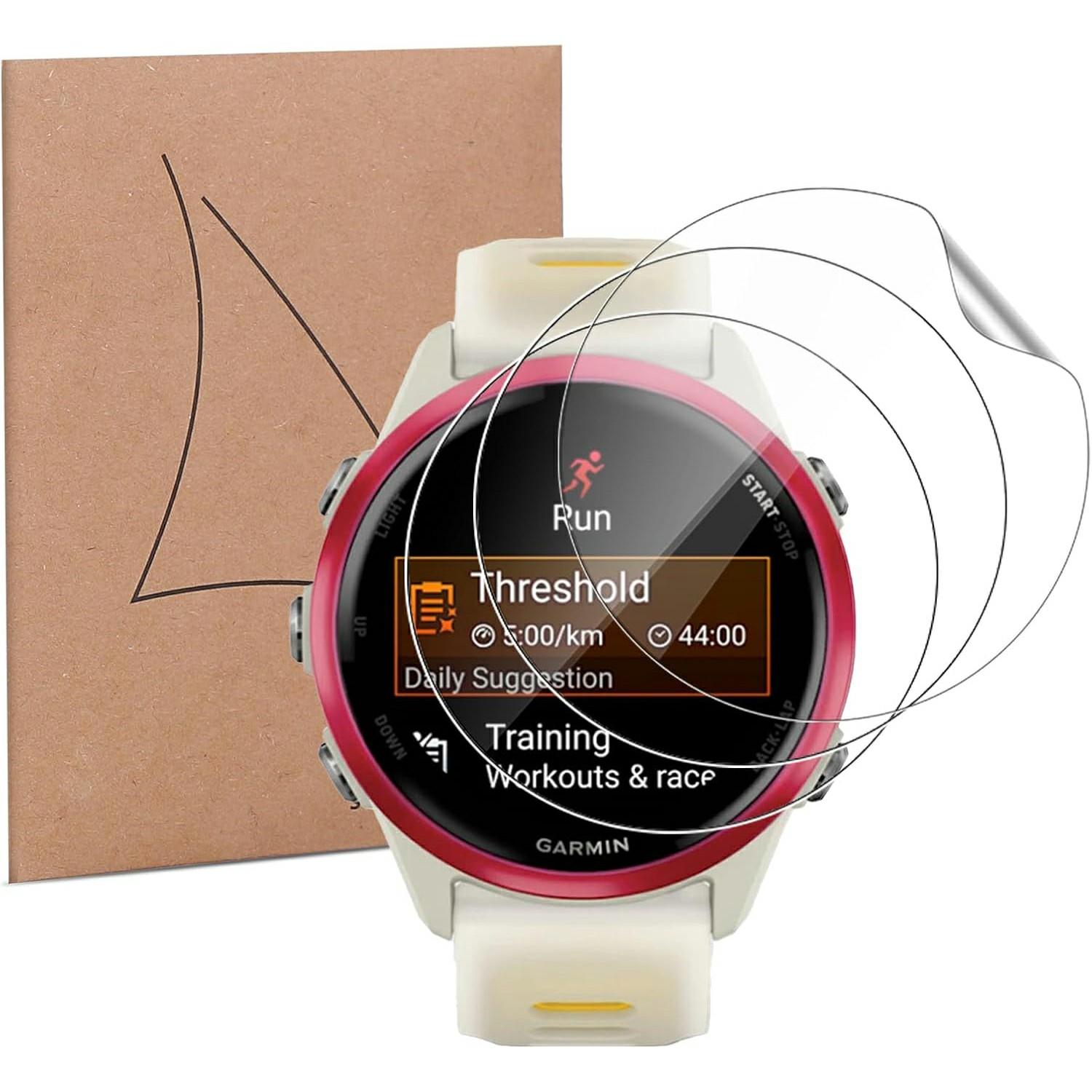 

3 шт. Для Garmin Forerunner 570 42 мм ТПУ Захисна плівка для екрана годинника 3D Край Антиподряпини Гідрогелева плівка A