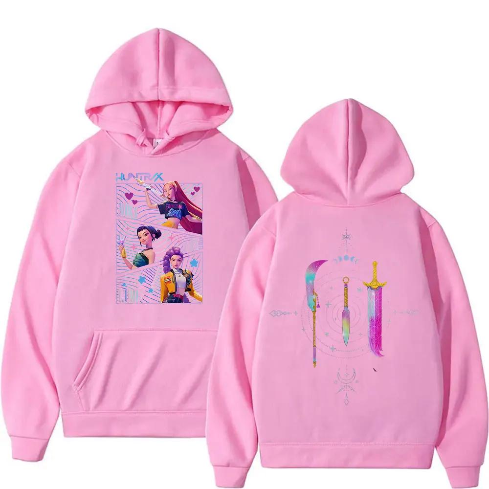 Anime Demon Hunters Mira Rumi Joey KPop Hoodies for Men Women Fashion Sweatshirt Long Sleeve Fleece Streetwear Harajuku Fashion