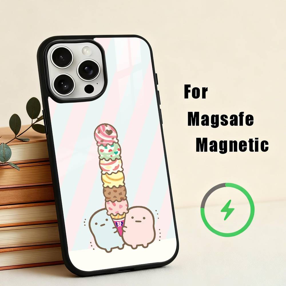 S-Sumikko Anime G-Gurashi-I  Phone Case For iPhone17,16,15,14,13,12,11 Plus,For Magnetic Wireless Charge Cover