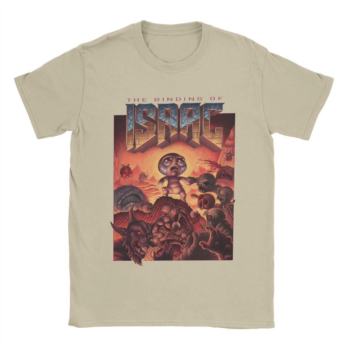 

Смішна футболка The Binding Of Isaac 90-х років Чоловіча з круглим вирізом 100% бавовняні футболки з коротким рукавом Футболка Літній одяг XXXXXL хакі