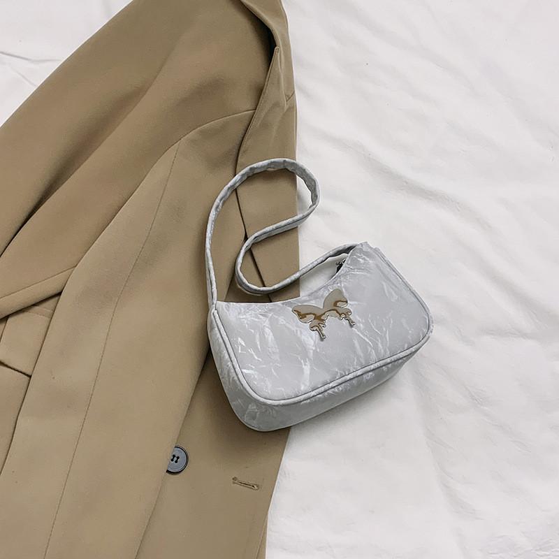 Chic Summer 2024 Fashion Butterfly Single Shoulder Bag For Women Trendy Street Pu Leather