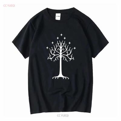 White Tree Of Gondor T Shirt Kids LOTR Classic Fit 100 Cotton Long or Short Sleeves Vintage Washed Top For Everyday Wear