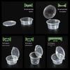 Disposable Plastic Sauce Cups with Hinged Lids