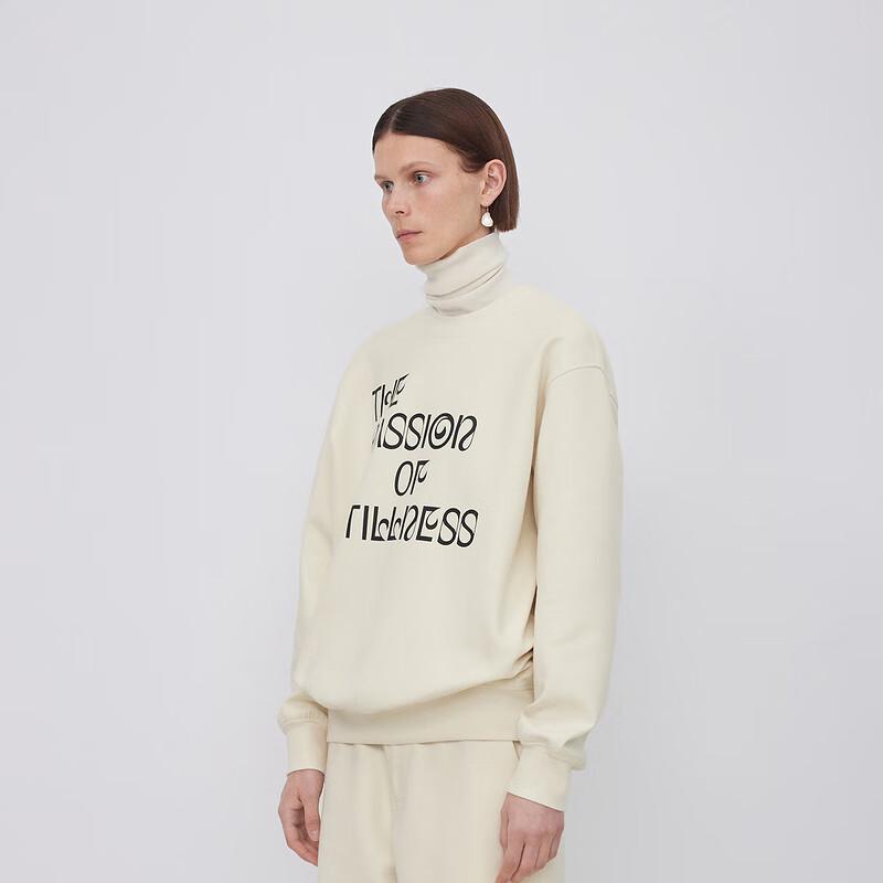 LESS 2023 Winter Loose-Fit Round Neck Pullover Sweatshirt