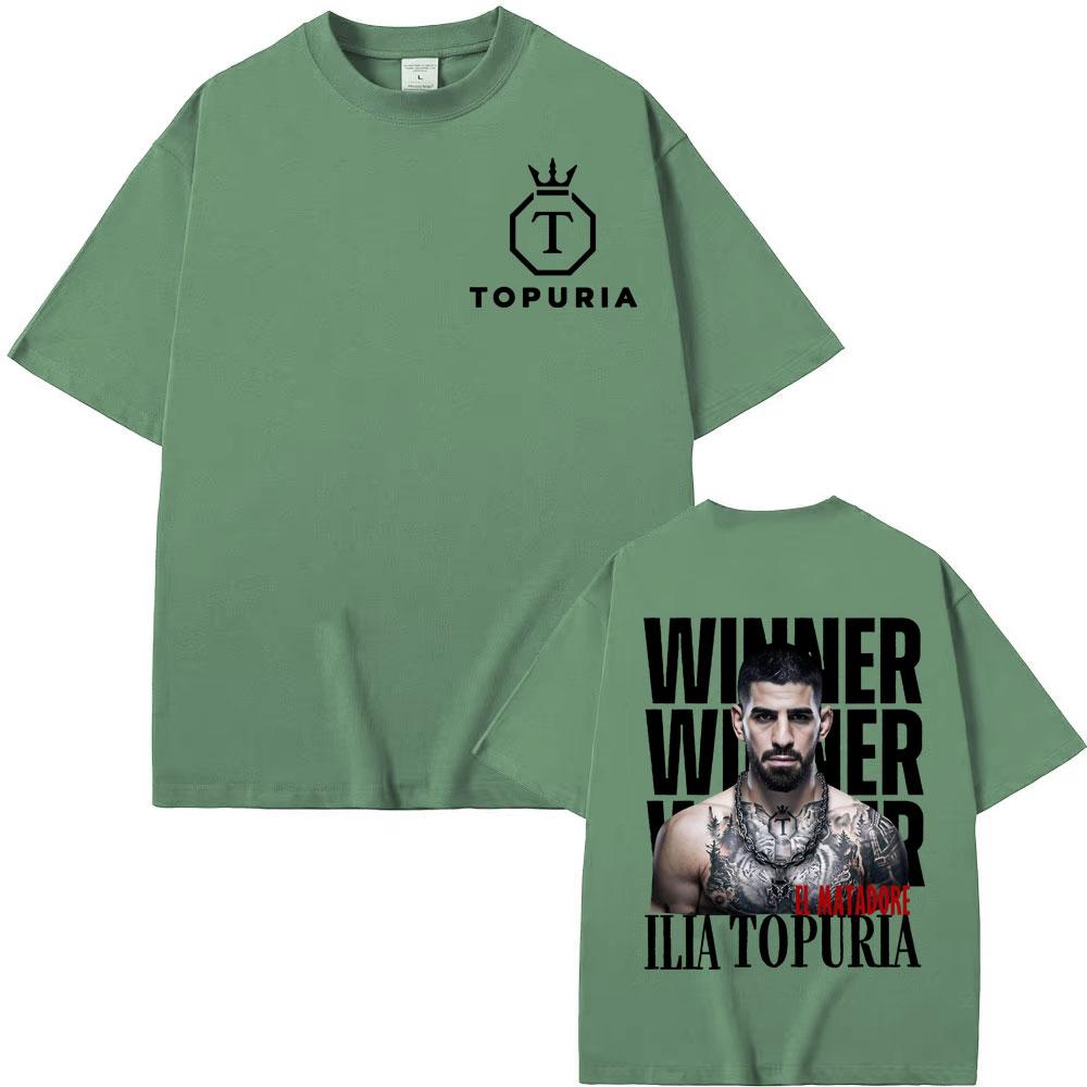 

Winner El Matador Ilia Topuria Vintage T-shirt Men s Women Fashion Hip Hop Trending T Shirts Unisex Comfort Short Sleeve T Shirt 4XL