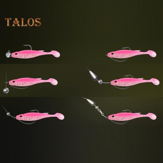 3Pcs 7.5CM/2.6G Soft Fishing Lure with Glitter Paddle Tail Realistic Bionic Colorful Silicone Artificial Bait Freshwater Saltwater Fishing