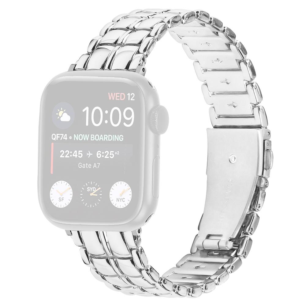 

Watch Strap for Apple Watch Series 10 42mm/9 8 7 41mm/SE (2023) SE (2022) SE 6 5 4 40mm/3 2 1 38mm Metal Wrist Strap Silver