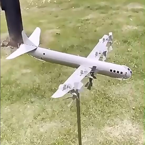 Unik Lettmontert Lettvekt Flymodellering Kreativ Utendørs Vindspinner Håndverk for Park