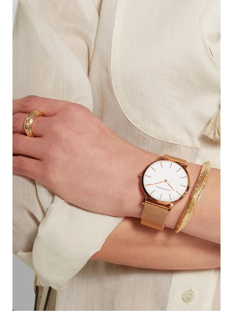 HannahMartin Women's Pink Dial Waterproof Fashion Watch with Japanese Quartz Movement