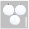Set de 9 Boules de Noël Blanches 6 cm