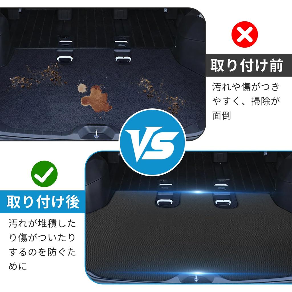 UmeMart Luggage Mat for Toyota 90 4th Fully Waterproof and Textured Rolls Up To Store In Gap with January 2022 Current Easy Genuine 1 Piece 90