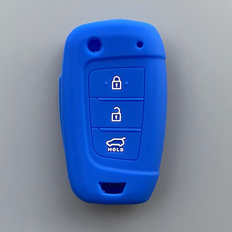 Silicone Car Key Cover Case Holder For Hyundai Tucnson nx4 Elantra Kona VENUE 2021 2022 Solaris 2017 Sonata Solarium Car Key