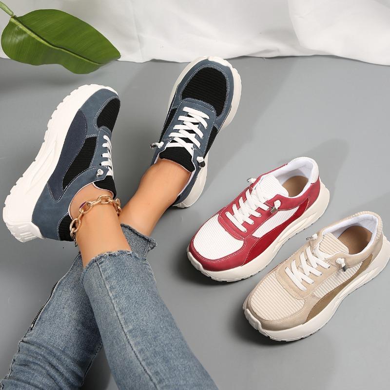Large Size Single Shoes Women's Autumn New Platform Trend Versatile Dad Shoes Casual Sports Women