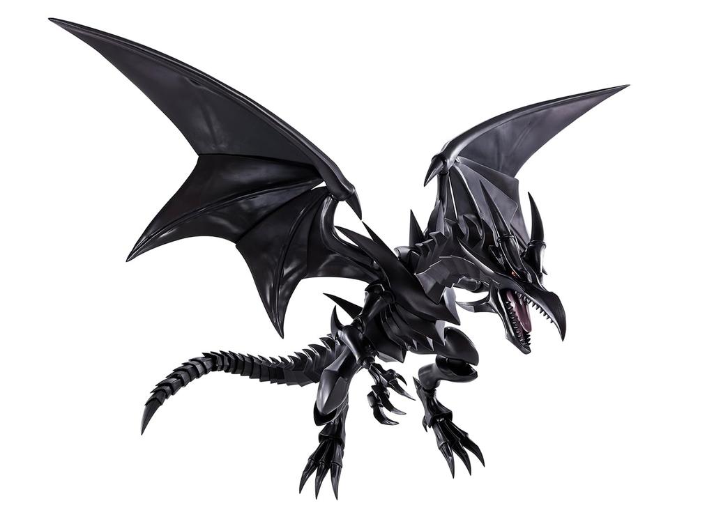 TAMASHII NATIONS MonsterArts Duel Monsters Black Approximately PVC ABS Painted Action Figure S.H. Yu-Gi-Oh! Red-Eyes Dragon, 220mm, &