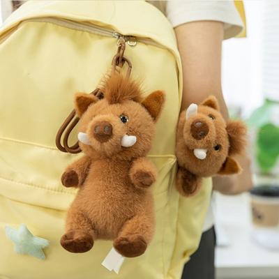 Pendentif en peluche Protection ergonomique pour le poignet Design dessin animé Sanglier Double