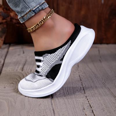 Damen Atmungsaktive Mesh-Schuhe Sommer Neu Outdoor Rutschfest Slipper Bequeme Sandalen Damen Halbschuhe Lässige Slipper