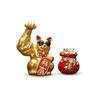 Manekineko Ornament, Gold, Lucky Cat, Good Luck, Increases Financial Luck, Made of Resin, Interior, Tabletop Object, Entrance Decoration, Display for
