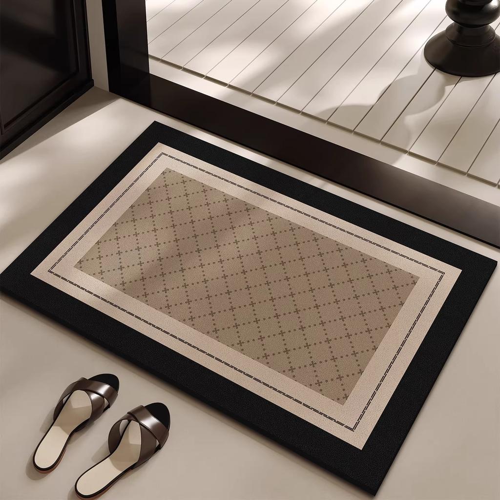 Bathroom Carpet Home Decoration Bath Absorbent Geometric Pattern Floor Mat Toilet Rug Doormat Non-slip Foot Mats Alfombra De
