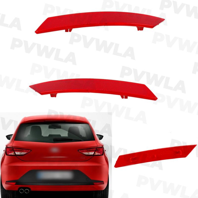 Pair Left & Side Rear Bumper Reflector Lamp Light 5F0945105G;5F0945106G For Seat Leon FR 2013 2014 2015 2016