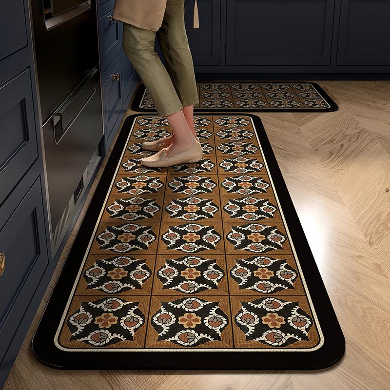 

Коврики для кухни Diatom Mud — маслостойкие, противообрастающие, моющиеся, режущиеся и устойчивые к грязи 40x60+40x120cm