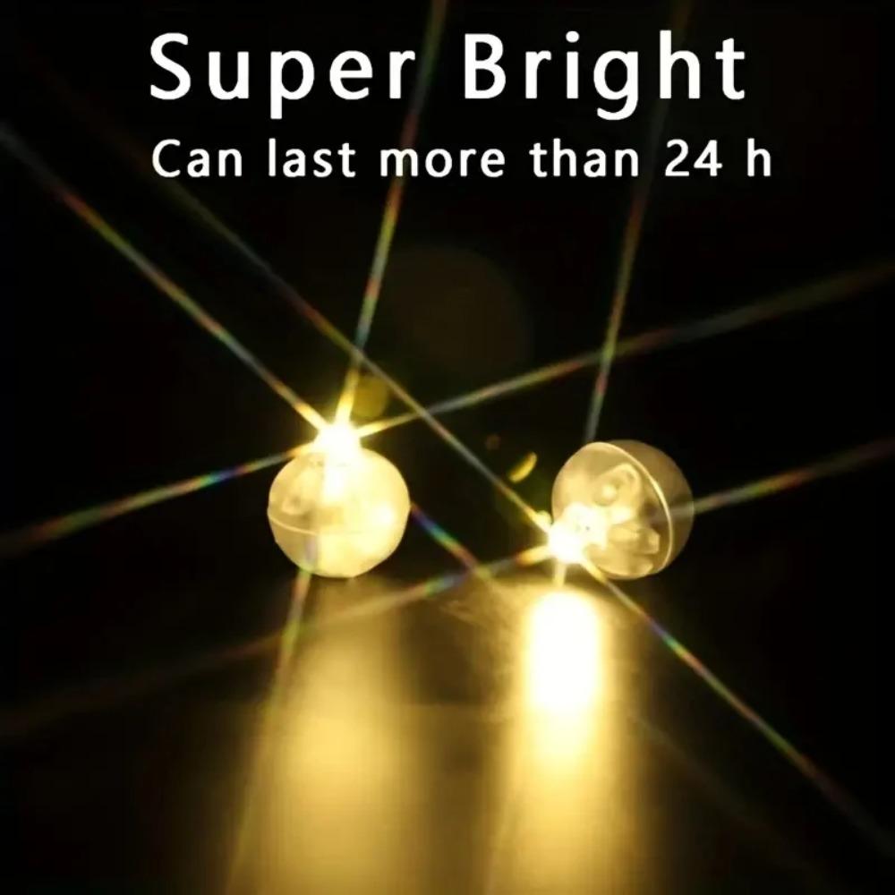 LED Electronic Luminous Round Lights, Colorful Shining Small Round Ball Lights, Handmade Balloon Lights, Decorative Luminous