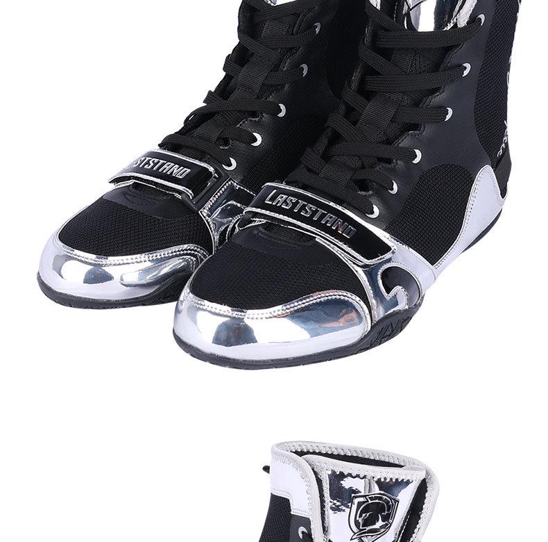 Zapatos Profesionales de Boxeo y Lucha Libre de Caña Alta - Transpirables, Antideslizantes para Hombres y Mujeres