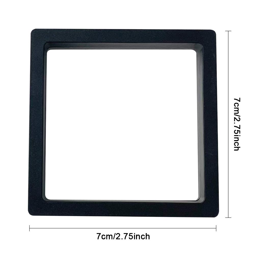 Floating Frame Display Stand Acrylic Ring Pendant Display Holder Creative for Antique Challenge Coins Medals Jewelry