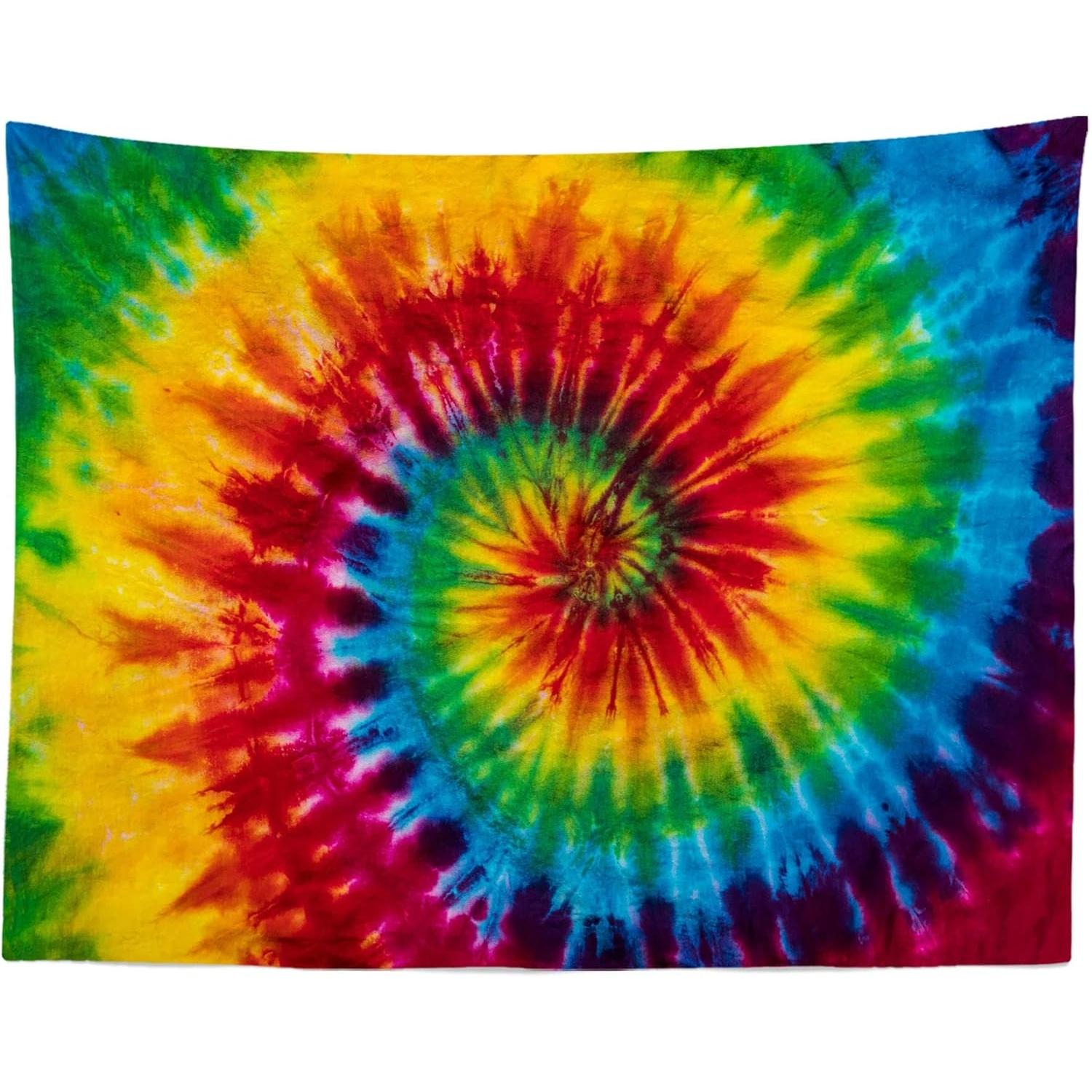 Loccor tie-dye tapestry fabric, colorful 75x100
