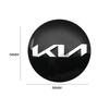 2026 Hot Car Sticker 4Pcs 56mm Car Wheel Center Hub Cap Badge sticker Auto styling For KIA EV6 Sorento Niro Stinger Ceed Carniva