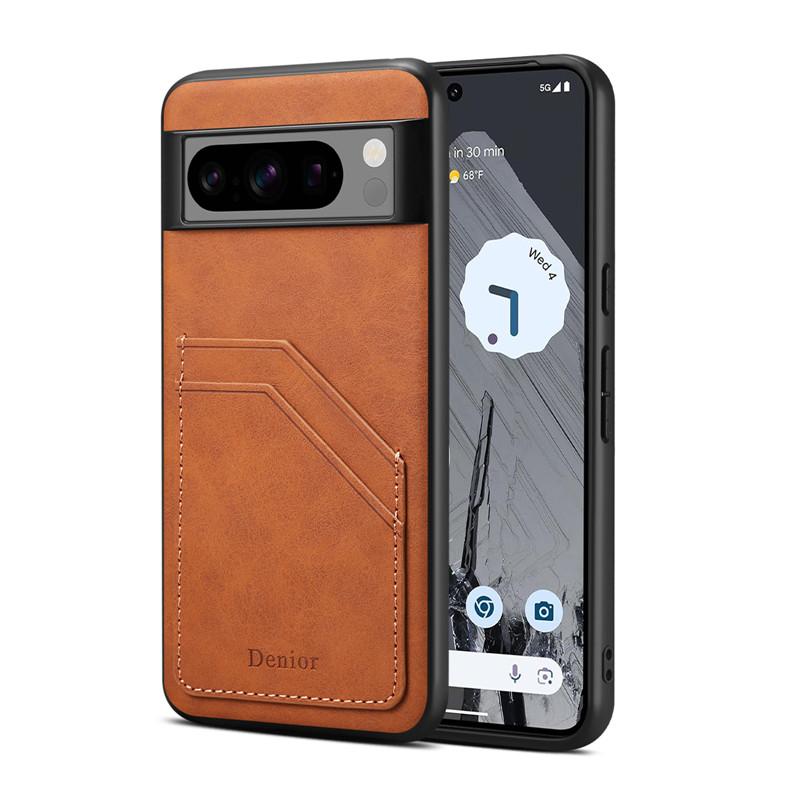 EUCAGR Luxus Business Magnetische Leder Handyhülle für Google Pixel 9 8 7 6 Pro Schutz Rückseite für Google Pixel 8A 7A 6A