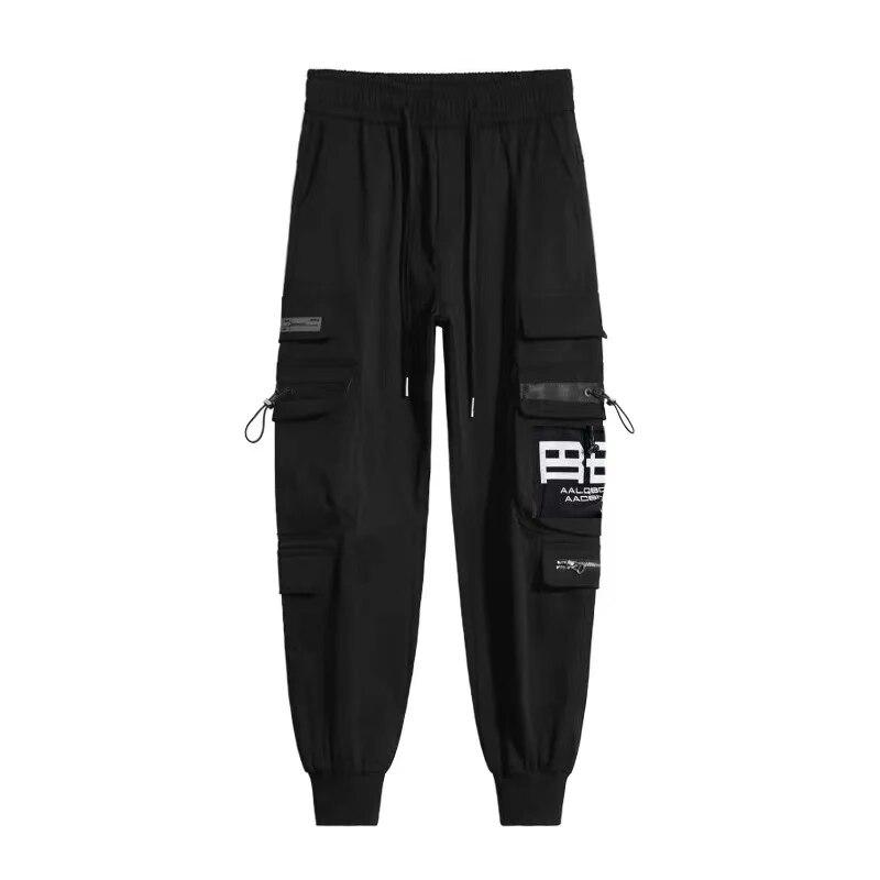 Classic Design Multi Pockets Cargo Pants Men's Casual Loose Fit Drawstring Cargo Pants Joggers For Spring Summer Outdoor