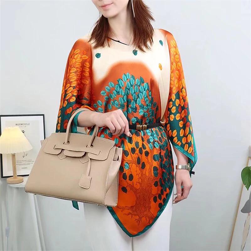 2025 Shawls Summer Beach Sexy Women Fashion Print Chiffon Smock Bikini Cover Up Loose Blouse Sunscreen Comfortable Poncho Hot