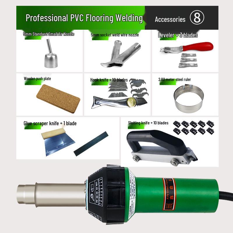 2000W High Power PVC & Plastic Welding Gun for Flooring, Film, and Sheet Applications