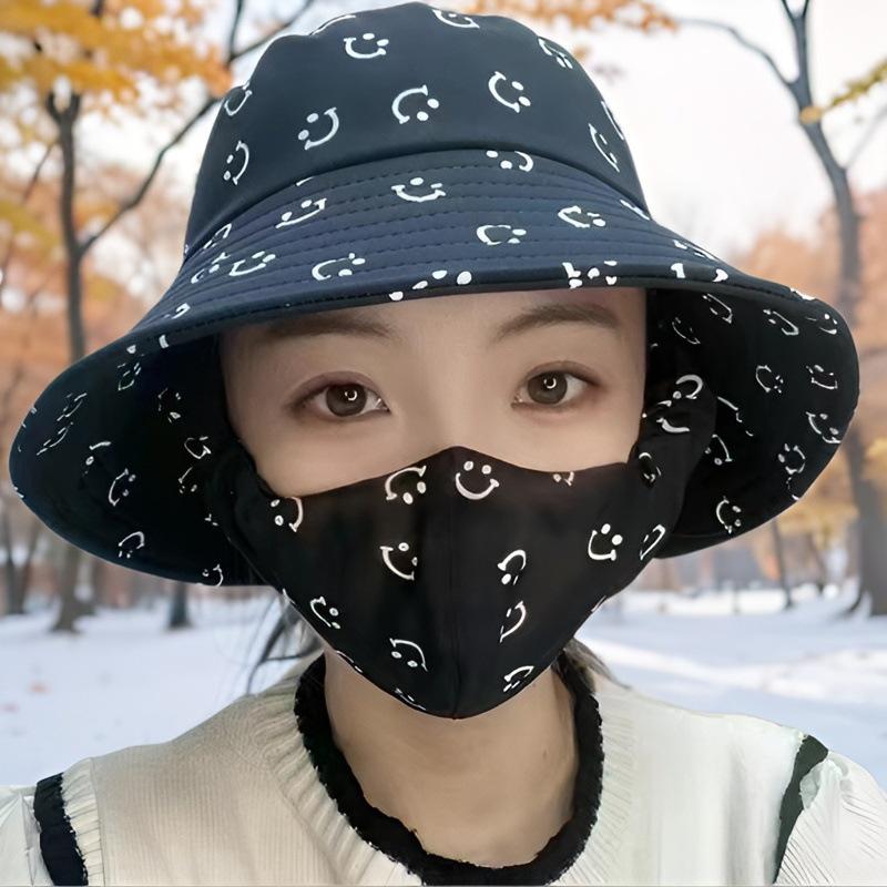 Full face sun protection,large brim, shawl, sun hat, women's neck protection, integrated anti-ultraviolet face protection,fisherman's exposed ponytail