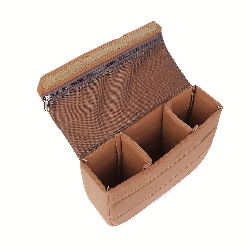 Shockproof Padded Camera Insert Bag with Adjustable Dividers Durable Polyester Liner Case for Canon Nikon Sony DSLR Cameras