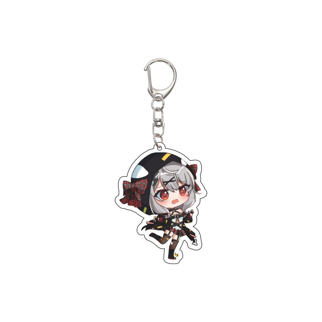 55MM Anime hololive Keychain Tokino Sora/Robocosan/Ōokami Mio/Shirogane Noel Key Chain Acrylic Model Plate Christmas Gifts